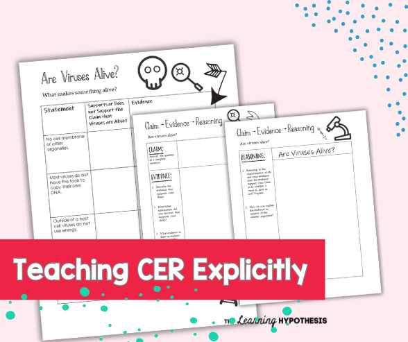 Claim Evidence Reasoning Activity